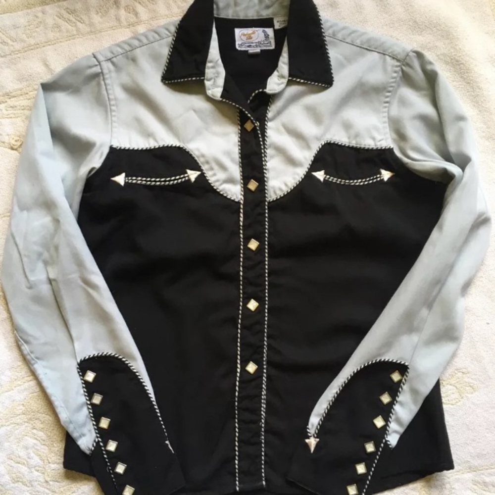 Rare Vintage Cowgirl Western Button Down Shirt